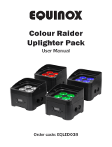 EQUINOX Colour Raider Uplighter Pack User manual