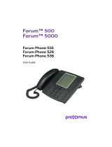 Proximus Forum Phone 526 User manual