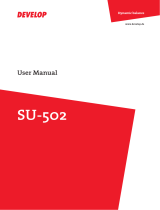 Develop SU-502 User manual