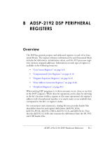 Analog Devices ADSP-2192 Hardware Reference Manual