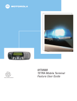 Motorola TETRA MTM800 Feature User Manual