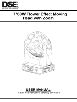 DSE Flower Effect Moving Head User manual