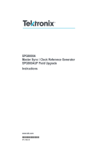 Tektronix SPG800AUP Instructions Manual