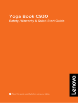 Lenovo Yoga Book C930 Safety, Warranty & Quick Start Manual