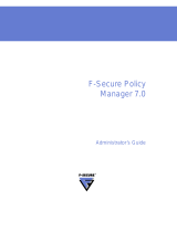 F-SECURE POLICY MANAGER 7.0 Owner's manual