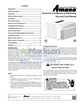 Amana AE123G35AX Owner's manual