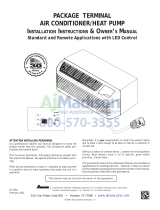 Amana DigiSmart PTH154E50AXXX Installation guide