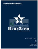 BlueStar  RCS366BV2  Installation guide