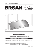 Broan E64E42SS Installation guide