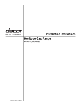 Dacor HGPR36S/LP Installation guide