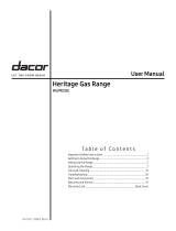 Dacor HGPR30S/LP User manual