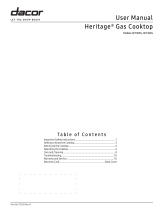 Dacor HCT365GSLP User manual