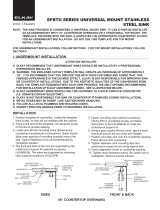 Elkay ECTSRAD33226BGFR2 Installation guide