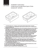 Elkay EAQDUHF3523L Installation guide