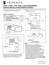 Friedrich UET14A33A Installation guide