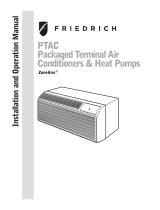 Friedrich PZH15K5SB Installation guide