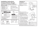 Hotpoint  RAS240DMWW  Installation guide