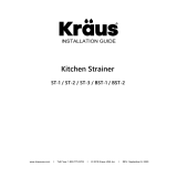 KRAUS KWF41033 Installation guide