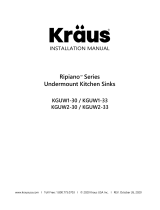 KRAUS KGUW1-33WH User manual