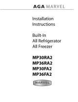 Marvel  MP30RA2RP  Installation guide
