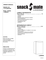 SnackMate 3.2SM4RA Owner's manual