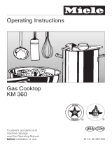 Miele KM360G Operating instructions