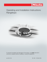 Miele 10833810 Installation guide