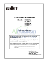 Summit FF1387SSIM User manual