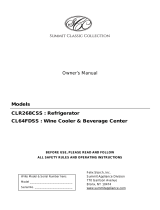 Summit CL64FDSS Owner's manual