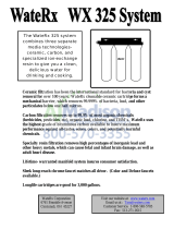 WateRx WX325 Owner's manual