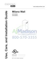 Zephyr Milano Wall ZMI-M90BG Owner's manual