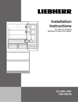 Liebherr USA CS-2081 Installation guide