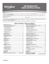 Whirlpool WRT318FZDB Operating instructions