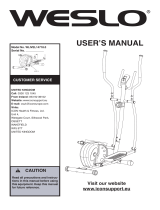 Weslo WLIVEL14718.0 User manual