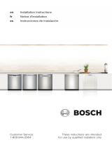 Bosch SHXM4AY56N/27 Installation guide