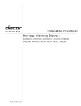 Dacor HWD27PS Installation guide