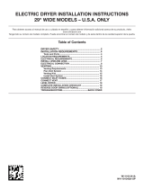 Whirlpool WED49STBW Installation guide