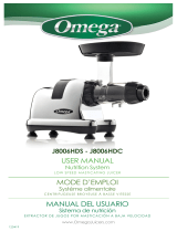Omega Juicer J8006HDC Owner's manual