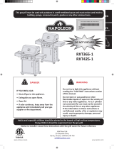 NAPOLEON RXT365SIB Owner's manual