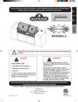 NAPOLEON BIPRO825-3 Owner's manual