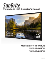 SunBriteTV SB-V-43-4KHDR-BL Owner's manual