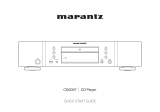 Marantz CD6007 Quick start guide