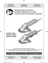 Bosch Tools GWX10-45E Owner's manual