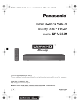 Panasonic DP-UB820-K Owner's manual