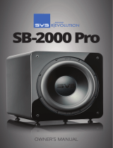 SVS SB2000PROBA Owner's manual