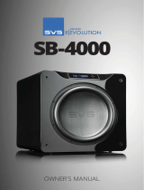 SVS SB-4000 Owner's manual