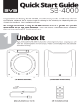 SVS SB-4000 Quick start guide