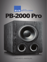 SVS PB-2000 Pro Owner's manual