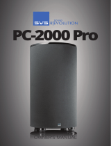 SVS PB-2000 Pro Owner's manual