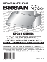 Broan EPD6136SS Installation guide
